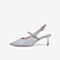 百思图2021夏季新款商场同款仙女风气质细跟尖头凉鞋女RRJ98BH1
