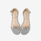百思图2021夏季新款商场同款时尚一字带蝴蝶结女凉鞋RWZ20BL1