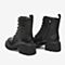 百思图2021冬季新款商场同款潮流搭配英伦风马丁靴女短靴WTP03DD1