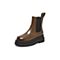 百思图2021冬季新款商场同款简约炫酷切尔西靴女短靴IDA05DD1