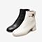 百思图2021冬季新款商场同款气质优雅经典时装靴女短靴TGV41DD1