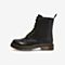百思图2021冬季新款商场同款圆头英伦风马丁靴女短靴WNZ01DD1