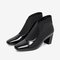 百思图2021冬季新款商场同款潮流方头粗跟时装靴女短靴HD319DD1