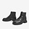 百思图2021冬季商场同款新款潮流穿搭英伦风马丁靴女短靴A1711DD1