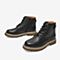 百思图2021冬季新款商场同款气质方跟圆头时装靴女短靴YYK51DD1