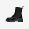 百思图2022冬季新款商场同款潮流石头纹厚底袜靴女短靴VFC02DD2