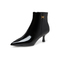 百思图2022冬季新款商场同款优雅尖头细跟时装靴女短靴RRJ65DD2