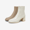 百思图2022冬季新款商场同款时尚潮流粗跟时装靴女短靴TRV40DD2