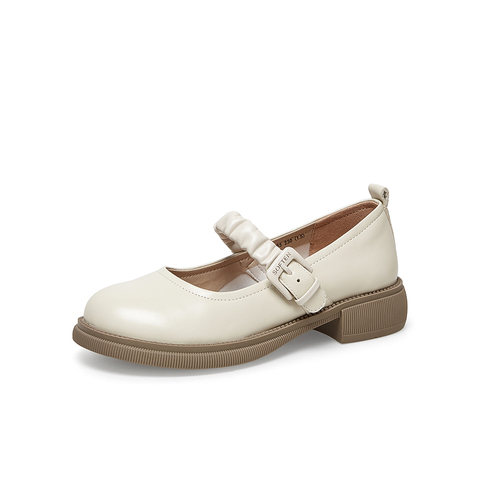百思图2023春季新款商场同款时尚复古法式玛丽珍鞋女单鞋VHN03AQ3