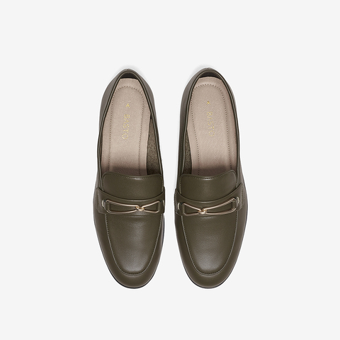 百思图2023春季新款商场同款时尚潮流通勤乐福鞋女单鞋TTM21AA3