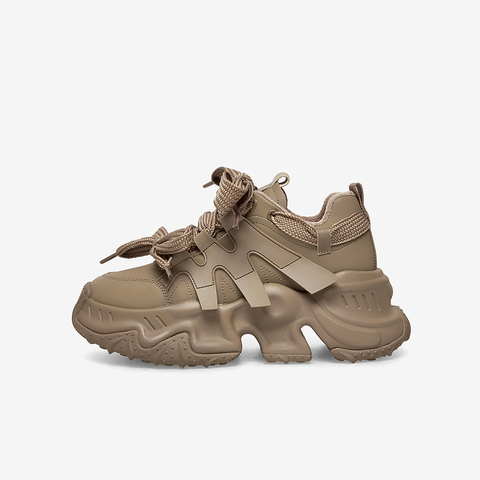 百思图2023春季新款商场同款时尚潮流厚底老爹鞋女休闲鞋BD909AM3