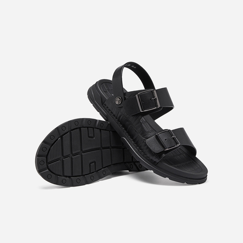 百思图2023夏季新款商场同款时尚休闲运动凉厚底男凉鞋23501BL3