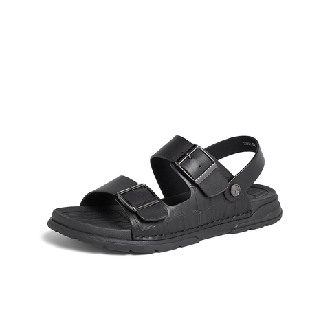 百思图2023夏季新款商场同款时尚休闲运动凉厚底男凉鞋23501BL3