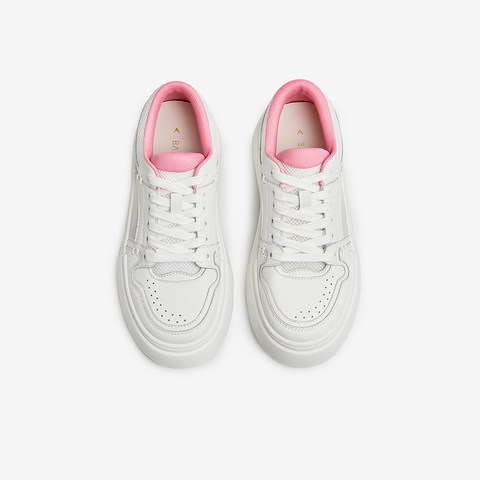 百思图2023秋季新款商场同款时尚运动板鞋厚底女休闲鞋IB712CM3