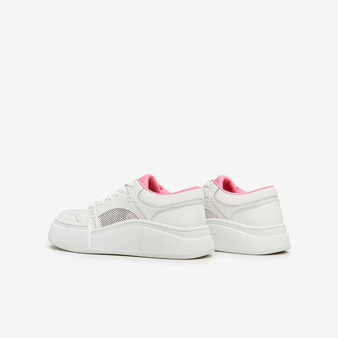 百思图2023秋季新款商场同款时尚运动板鞋厚底女休闲鞋IB712CM3