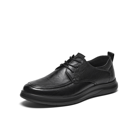 百思图2023秋季新款商场同款时尚正装厚底男休闲皮鞋98H28CM3