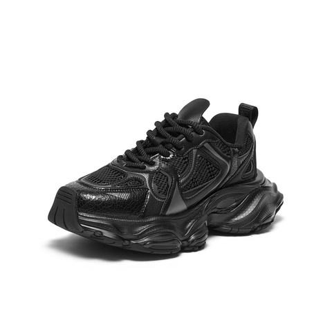 百思图2024春季新款时尚户外运动老爹鞋厚底女休闲鞋FD552AM4