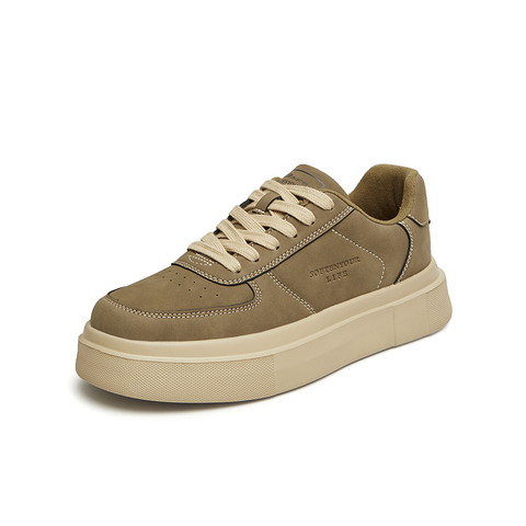 百思图2024春季新款时尚i休闲运动板鞋厚底圆头男休闲鞋S886DAM4