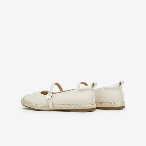 百思图2024春季新款时尚简约休闲玛丽珍鞋平跟方头女单鞋PB998AQ4