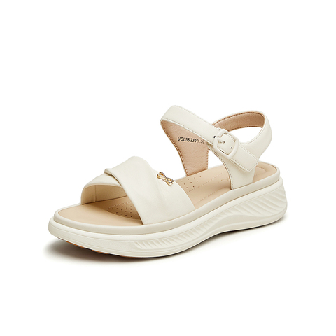 百思图2024夏季新款商场同款时尚休闲运动凉厚底女凉鞋UCL56BL4