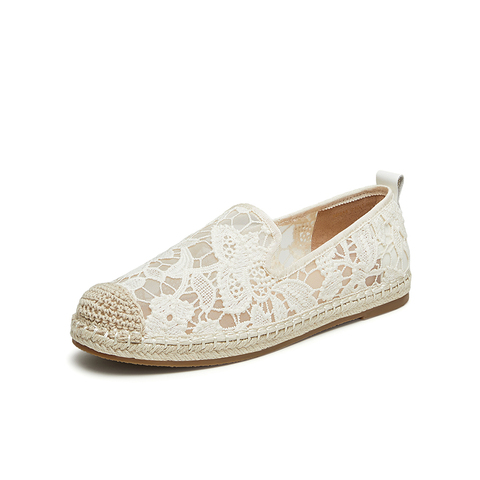 百思图2024夏季新款时尚复古休闲渔夫鞋乐福鞋平跟女单鞋BB958BA4