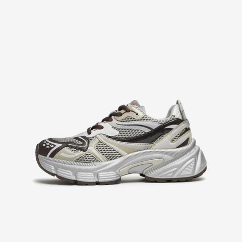 百思图2024秋季新款商场同款时髦街头老爹鞋厚底女休闲鞋X0281CM4