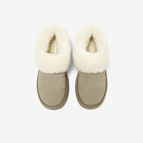 百思图2024冬季新款商场同款时尚户外雪地靴厚底女短靴L3028DM4