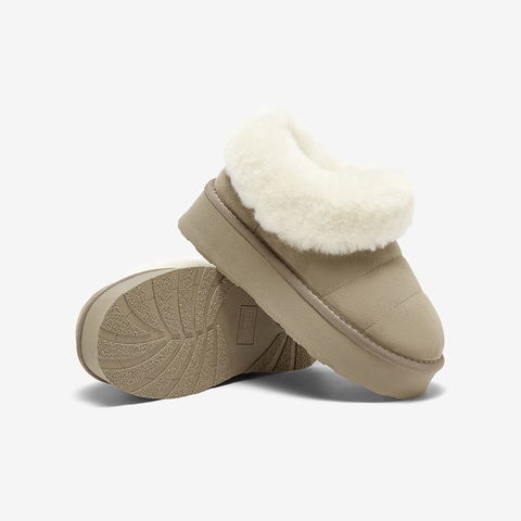 百思图2024冬季新款商场同款时尚户外雪地靴厚底女短靴L3028DM4