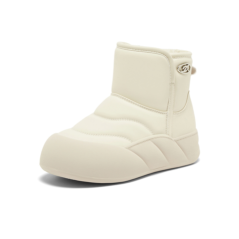 百思图2024冬季新款时尚户外运动休闲雪地靴厚底女短靴M5801DD4