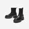 百思图2024冬季新款商场同款时尚通勤时装靴粗跟女短靴UJR17DD4