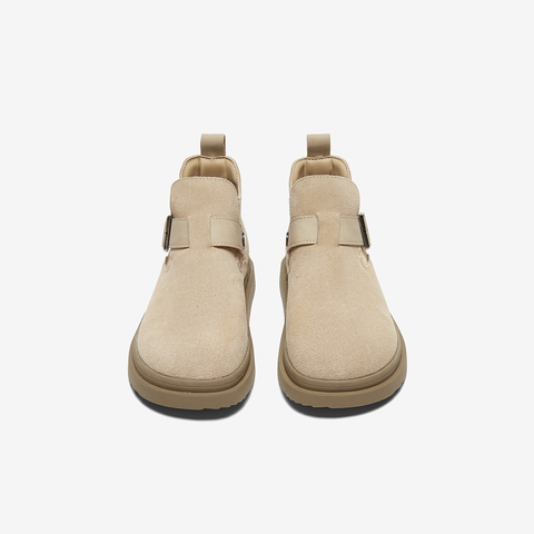 百思图2024冬季新款商场同款复古休闲勃肯鞋平跟女单鞋BG577DD4