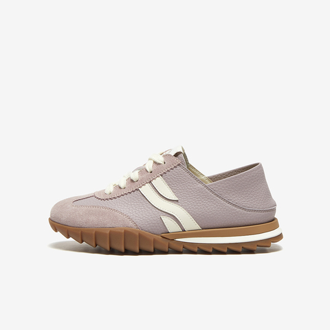 百思图2025春季新款简约户外运动德训鞋平跟女休闲鞋VPI06AM5