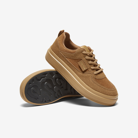 百思图2025春季新款商场同款复古街头运动板鞋女休闲鞋V2409AM5