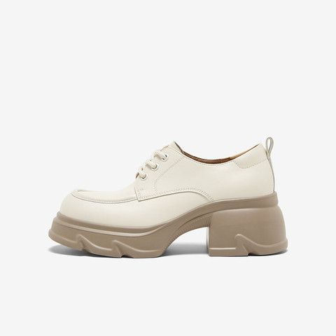 百思图2025春季新款商场同款复古英伦学院牛津鞋女单鞋UMG03AM5