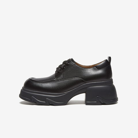 百思图2025春季新款商场同款复古英伦学院牛津鞋女单鞋UMG03AM5