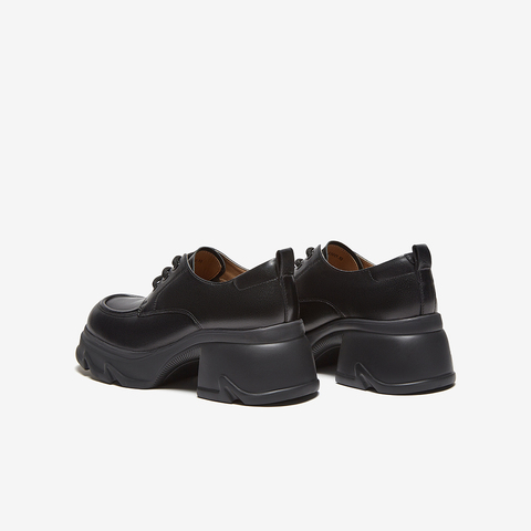 百思图2025春季新款商场同款复古英伦学院牛津鞋女单鞋UMG03AM5