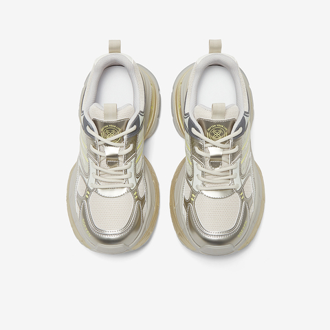 百思图2025春季新款商场同款运动街头老爹鞋厚底女休闲鞋D5219AM5