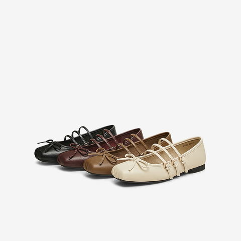 百思图2025春季新款简约复古通勤玛丽珍鞋粗跟方头女单鞋M1302AQ5