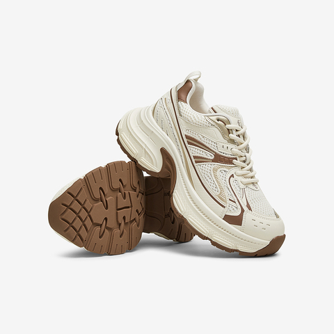 百思图2025春季新款商场同款时尚街头老爹鞋厚底女休闲鞋A6186AM5