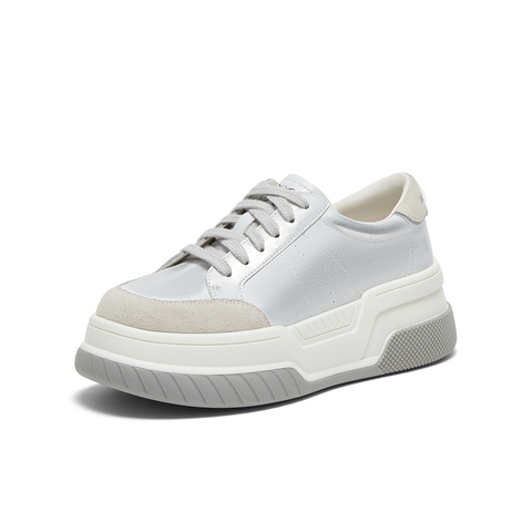 百思图2025春季新款商场同款户外运动板鞋厚底女休闲鞋UQI04AM5