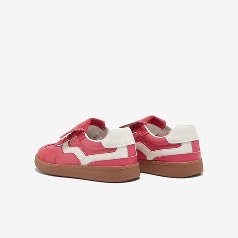 百思图2025春季新款复古户外运动德训鞋平跟女休闲鞋BG355AM5