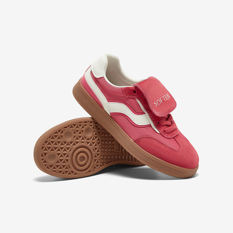 百思图2025春季新款复古户外运动德训鞋平跟女休闲鞋BG355AM5