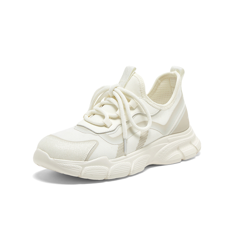 百思图2025春季新款商场同款户外运动老爹鞋厚底女休闲鞋BG341AM5