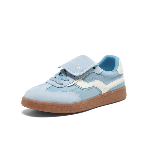 百思图2025春季新款复古户外运动德训鞋平跟女休闲鞋BG355AM5