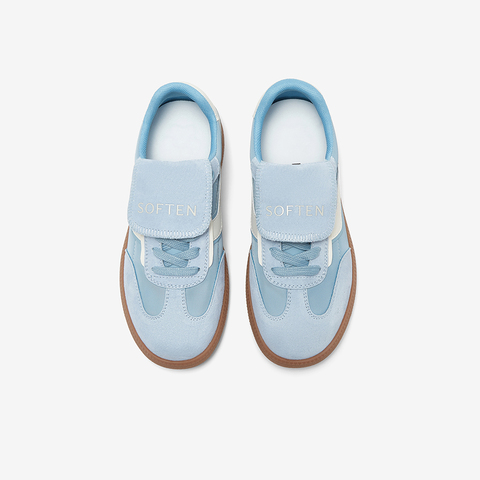 百思图2025春季新款复古户外运动德训鞋平跟女休闲鞋BG355AM5