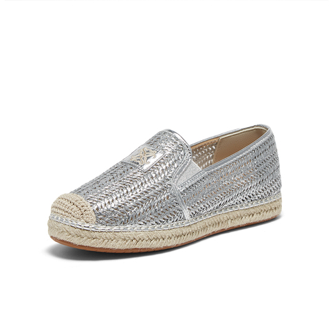 百思图2025春季新款简约通勤休闲便鞋渔夫鞋平跟女单鞋A0228AA5