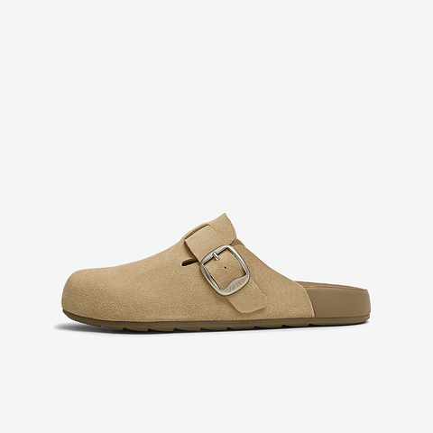 百思图2025夏季新款商场同款复古休闲勃肯鞋平跟女单鞋A9080BH5