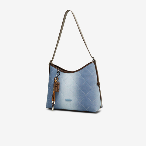 百思图2025春季新款商场同款简约大容量托特包单肩包女X3654AX5