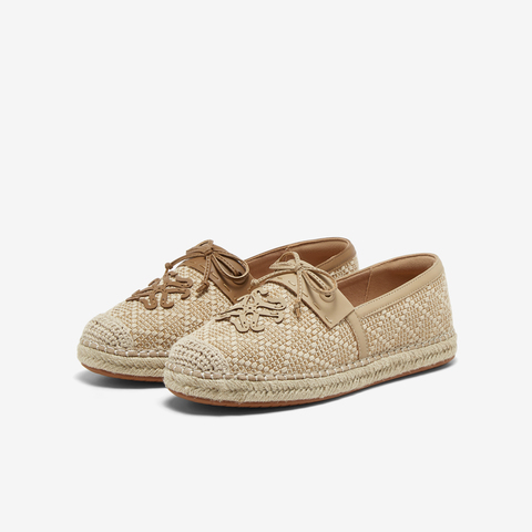 百思图2025春季新款简约通勤渔夫鞋平跟圆头女单鞋A0232AA5