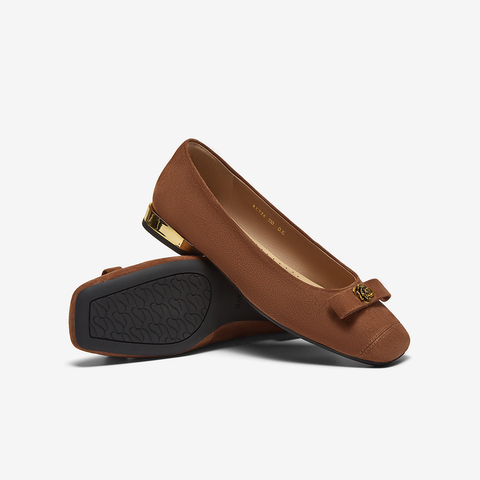 百思图2025春季新款简约时尚通勤方头粗跟浅口女单鞋RE726AQ5